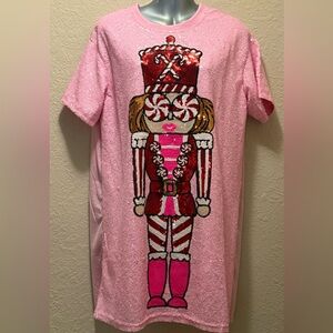 NWT, Simply Southern, Sequin Peppermint Nutcracker T-Shirt